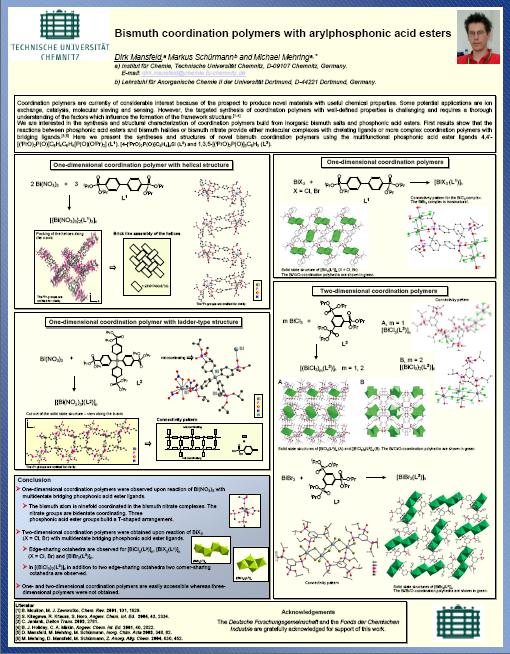 Poster: Bismuth coordination polymers with arylphosphonic acid esters